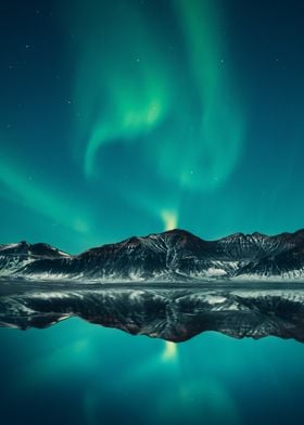 Northern Lights Landscape