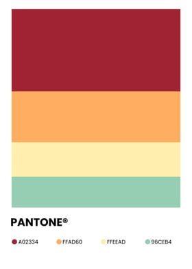 vintage color pantone 