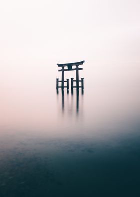 Torii Gate in Mist