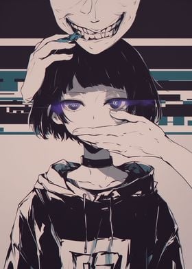 Anime Girl with Mask