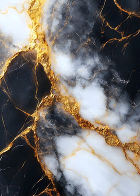 Black and Gold Marble