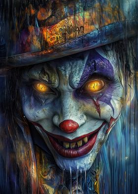 Creepy Clown Portrait