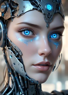 Cyberpunk Female Android