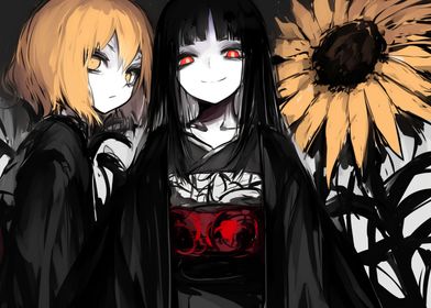 Anime Girls with Sunflower