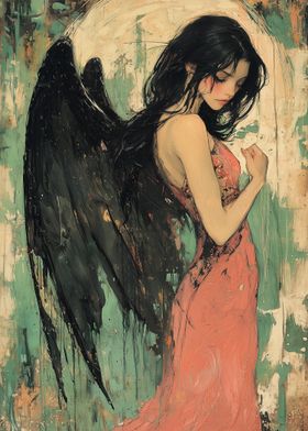 Angel with Black Wings