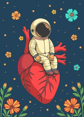 Astronaut on Heart