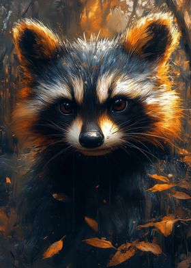 Raccoon Portrait