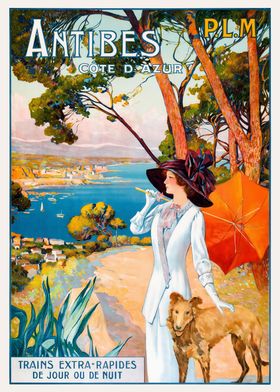 Antibes Travel Poster