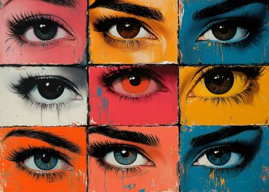 Colorful Eyes Artwork