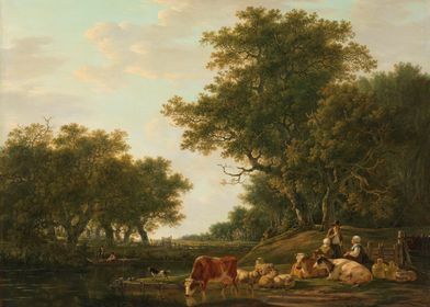 Rural Landscape with Cattle