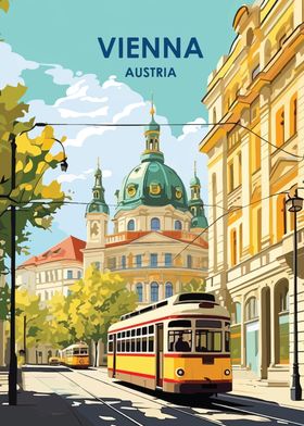 Vienna Tram Poster