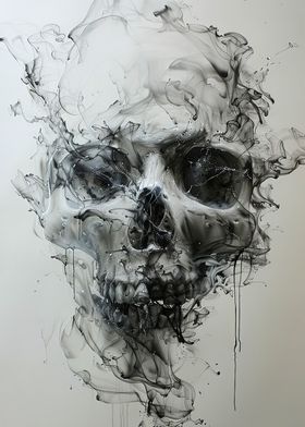 Smoke Skull Art