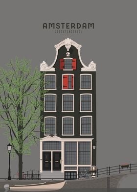 Amsterdam Architecture Travel Illustration