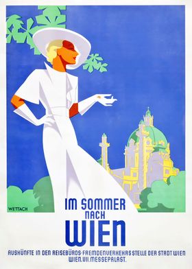 Vintage Vienna Travel Poster