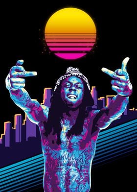 Lil Wayne Retro Art