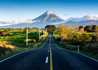 Road to Mount Taranaki