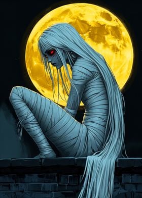 Mummy Woman Moon