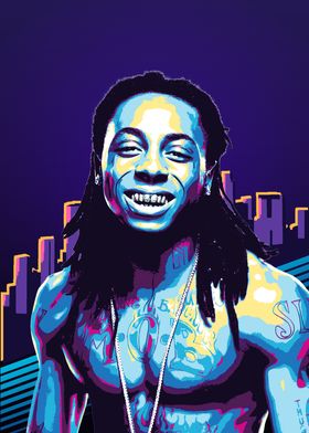 Lil Wayne Pop Art Portrait