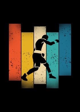 Retro Boxing Silhouette