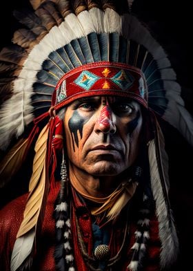 Native American Chief Portrait