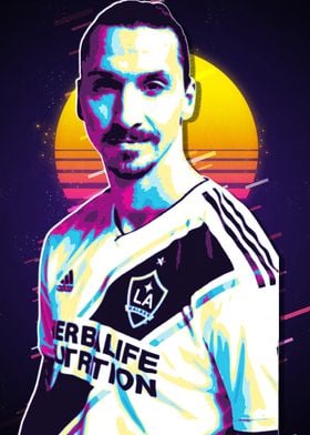 Zlatan Ibrahimović Retro Art