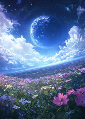 Dreamy Flower Field