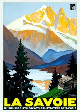 La Savoie Mountain Poster