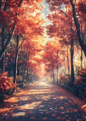 Autumn Forest Path