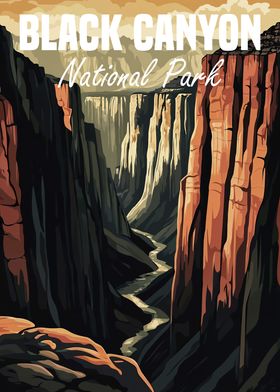 Black Canyon National Park Poster