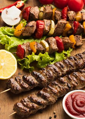 Grilled Meat Skewers