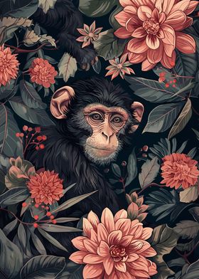 Chimpanzee in Bloom