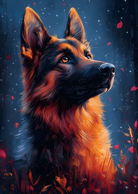 German Shepherd Portrait