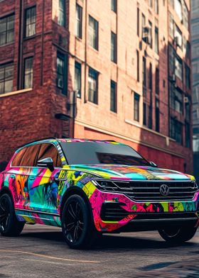 VW Touareg Graffiti Wrap