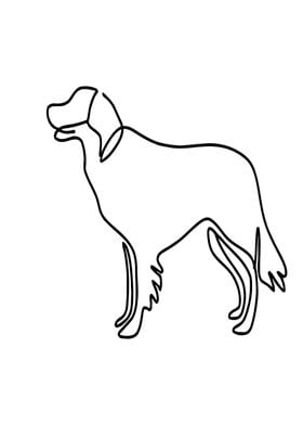 Dog Line Art