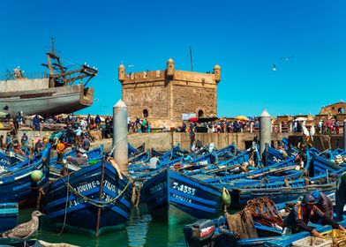 Fishing Boats in Moroccan Harbor