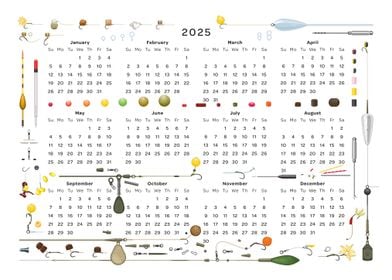 2025 Carp Fishing Calendar