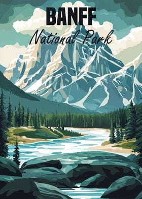 Banff National Park Poster