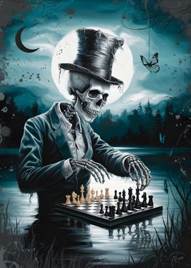 Skeleton Chess Player