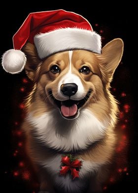 Corgi Dog Christmas Animal