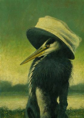 Heron in a Hat