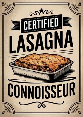 Certified Lasagna Connoisseur