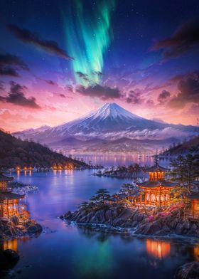 Mount Fuji Night Sky