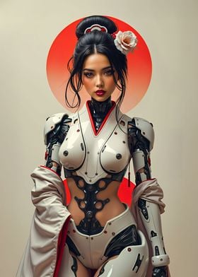 Sexy Cyberpunk Geisha