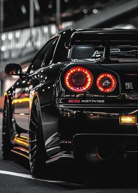 Black Nissan Skyline GT-R