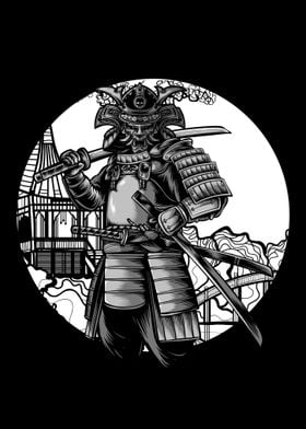 Samurai Warrior Illustration