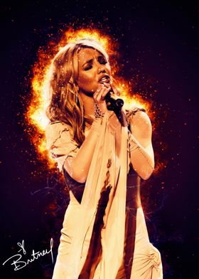 Britney Spears in Flames