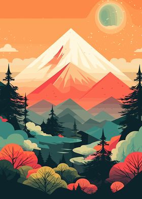 Mountain Landscape Art