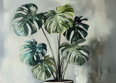 Monstera Plant Painting