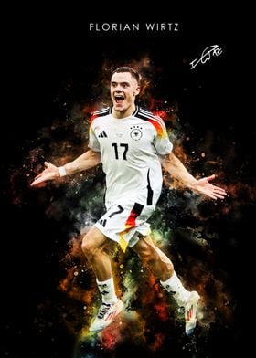 Florian Wirtz Soccer Poster