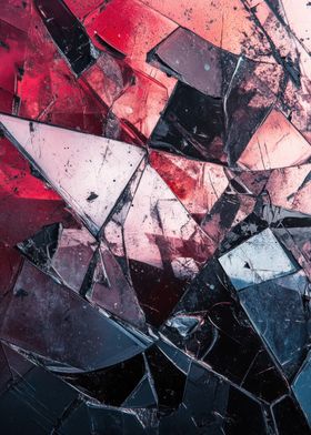 Shattered Glass Abstract